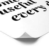 Doe elke dag iets nuttigs. poster (Hoek)