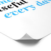 Doe elke dag iets nuttigs. poster (Hoek)