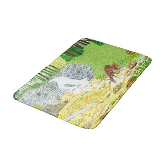 Doe en Fawn Badmat (Gekanteld)