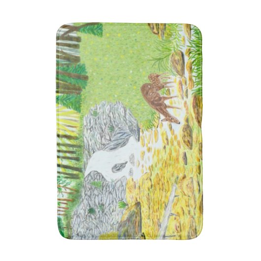 Doe en Fawn Badmat (Voorkant Verticaal)