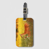 Doe en Fawn Bagagelabel (Voorkant (verticaal))