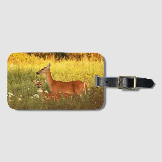 Doe en Fawn Bagagelabel (Voorkant (horizontaal))