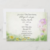  Doe en Fawn Deer Baby shower uitnodiging (Achterkant)