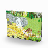 Doe en Fawn Deer Fotoblokken (Rechts)