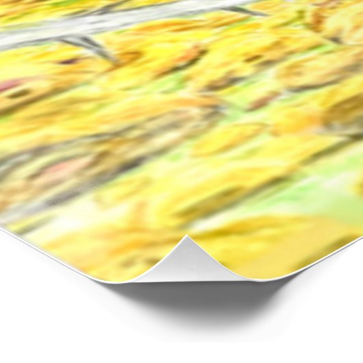 Doe en Fawn Glossy Perfect Poster (Hoek)