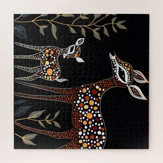 Doe en Fawn Legpuzzel (Horizontaal)