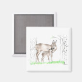 Doe en Fawn Magneet (Voorkant / Achterkant)