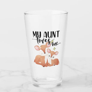 Doe en Fawn Mijn tante houdt van me Glas