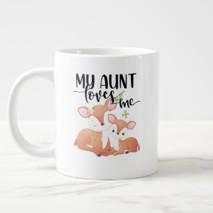 Doe en Fawn Mijn tante houdt van me Grote Koffiekop