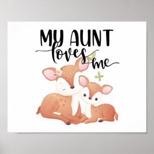 Doe en Fawn Mijn tante houdt van me Poster