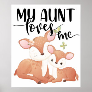 Doe en Fawn Mijn tante houdt van me Poster