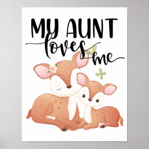 Doe en Fawn Mijn tante houdt van me Poster
