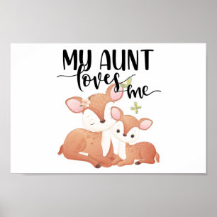 Doe en Fawn Mijn tante houdt van me Poster