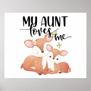 Doe en Fawn Mijn tante houdt van me Poster