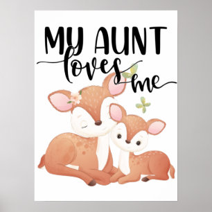 Doe en Fawn Mijn tante houdt van me Poster