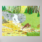 Doe en Fawn Poster (Voorkant)