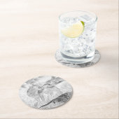 Doe en Fawn Ronde Kartonnen Onderzetter (Insitu)