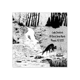 Doe en Fawn Rubber Stamp Rubberstempel