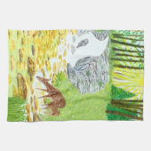 Doe en Fawn Theedoek (Horizontaal)