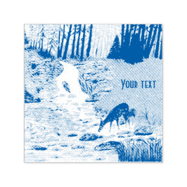 Doe en Fawn Zelf Inking Rubber Stamp Zelfinktende Stempel