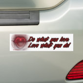 Doe en hou van bumpersticker (Op auto)