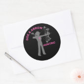 Doe en Pijl Decal Ronde Sticker (Envelop)