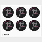 Doe en Pijl Decal Ronde Sticker (Vel)