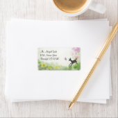  Doe en Vlinder Deer Adreslabel Etiket (Insitu)