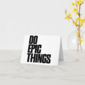 Doe epische dingen kaart (Gele Bloem)