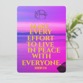 "Doe er alles aan om in vrede te leven met Kaart