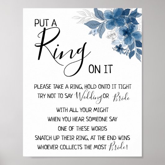 Doe er een ring om eucalyptusgroen poster (Voorkant)