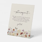 Doe er een ring op reclamebord met voetstuk (Voorkant)