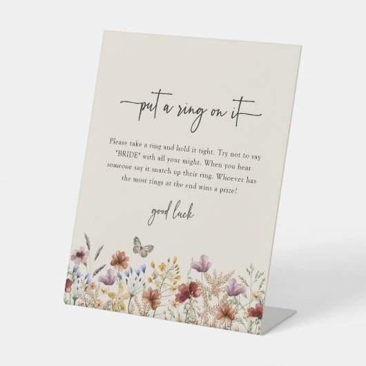 Doe er een ring op reclamebord met voetstuk (Voorkant)