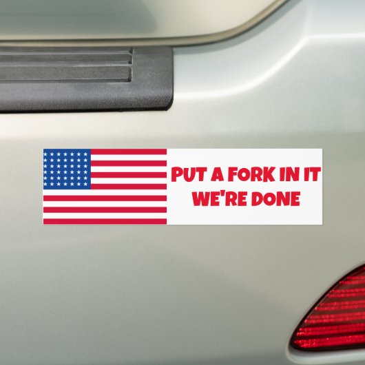 DOE ER EEN VORK IN DE BUMPERSTICKER (Op auto)