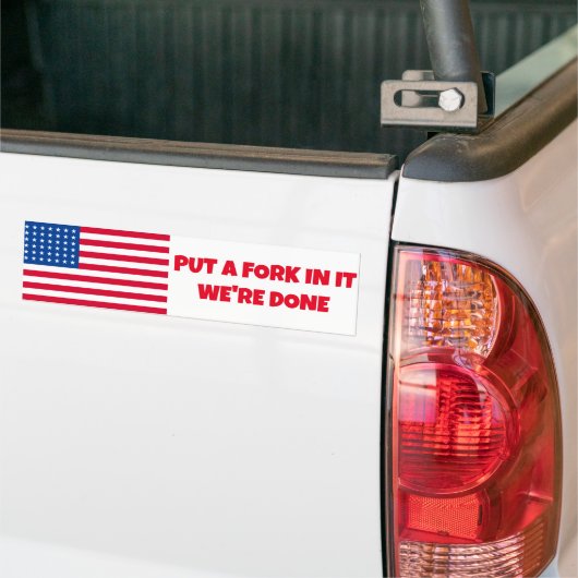 DOE ER EEN VORK IN DE BUMPERSTICKER (Op Truck)