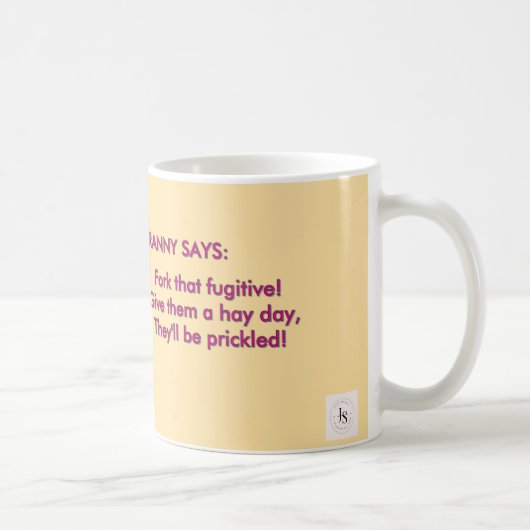 Doe er een vork in! Fuchsia reeks Koffiemok (Rechts)