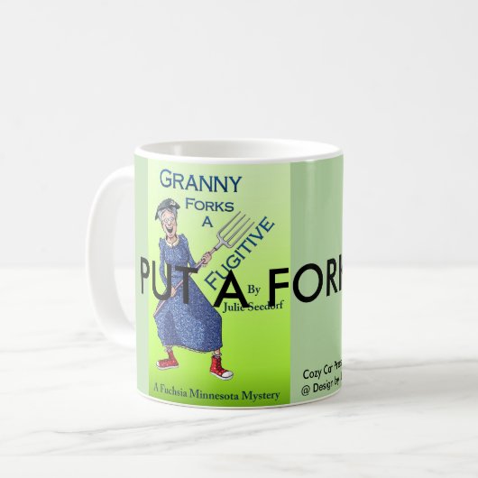 Doe er een vork in! Fuchsia-reeks Koffiemok (Voorkant links)