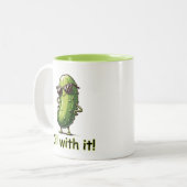 Doe er mee! inmaken tweekleurige koffiemok (Voorkant links)