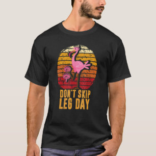 Doe geen Bodybuilding Flamingo Retr voorbij Bodybu T-shirt