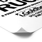 Doe geen drugs zoals je op Bernard Summer ziet Poster (Hoek)