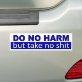 Doe geen harm, maar neem nee tegen de grappige aut bumpersticker (Op auto)