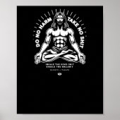 Doe geen Harm Sticker Poster (Voorkant)