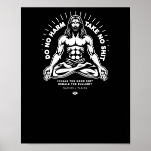 Doe geen Harm Sticker Poster