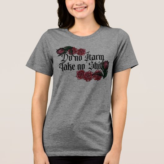 Doe geen Harm Tri-Blend Shirt (Voorkant)