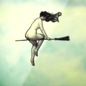 Doe geen kwaad heks en bezem heks raamsticker (Vel 3)