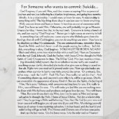 Doe geen zelfmoord! Flyer (Voorkant)