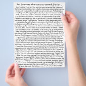 Doe geen zelfmoord! Flyer (Hand)