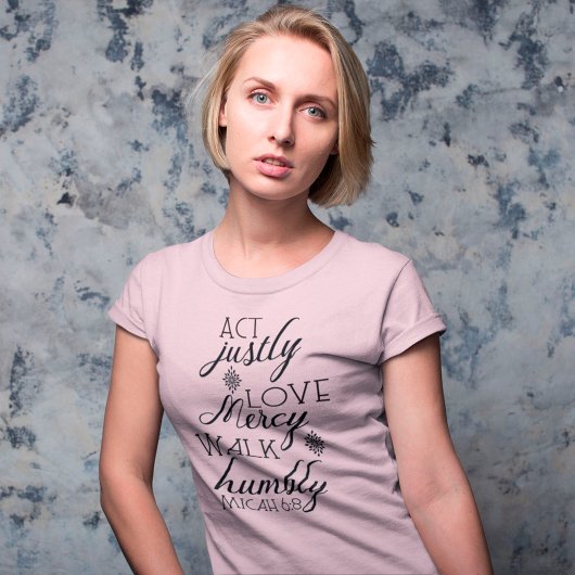 doe gerechtigheid liefde voor genade nederig shirt