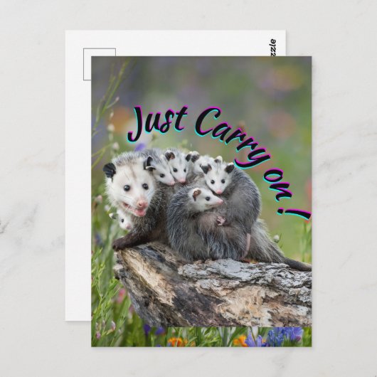 Doe gewoon door! briefkaart (Voorkant / Achterkant)