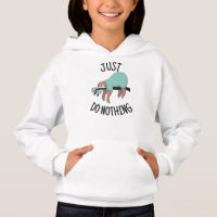Doe gewoon niets Sloth Hoodie